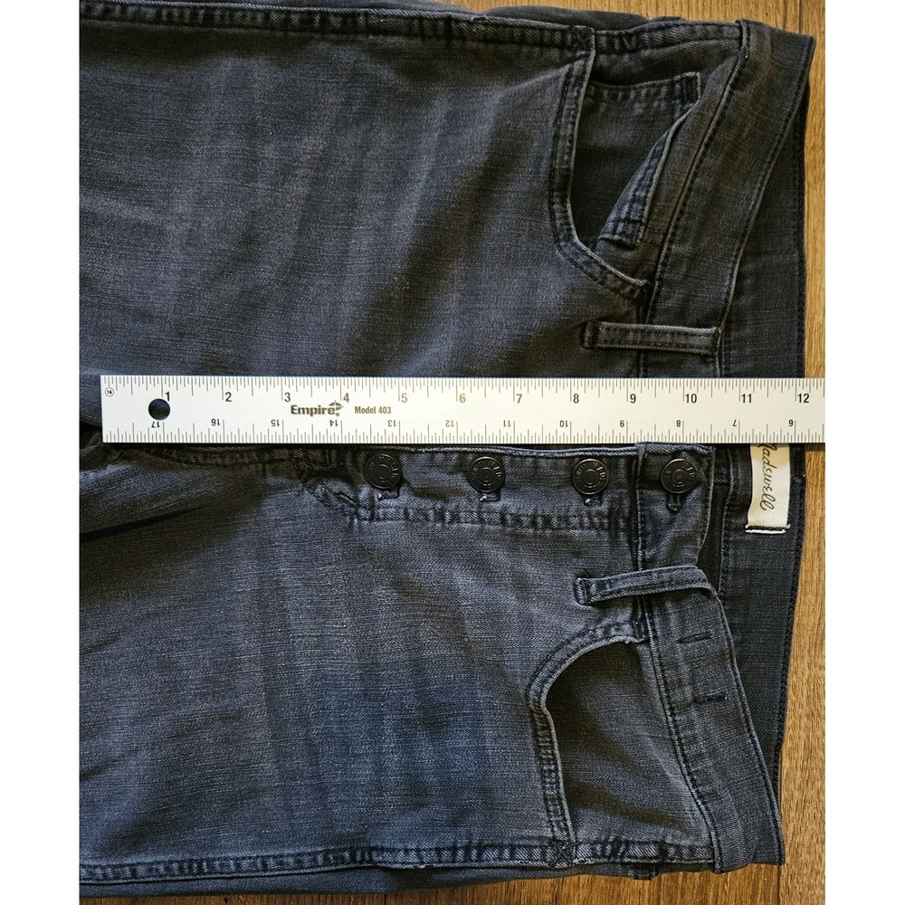MADEWELL Womens Size 28 Black Stretch Denim 10" High Rise Skinny Jeans 29x26 - Picture 5 of 16
